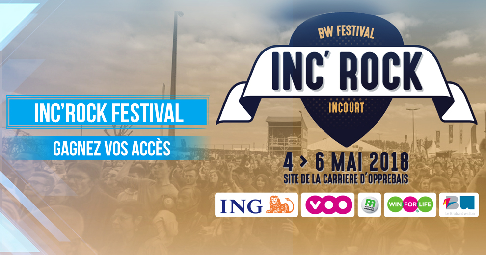 Gagnez vos accès pour l'Inc'Rock Festival !