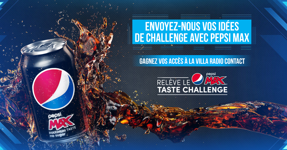 Envoyez-nous vos idées de challenge avec Pepsi Max 