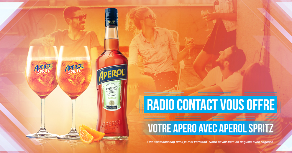 Radio Contact vous offre votre apéro avec Aperol Spritz
